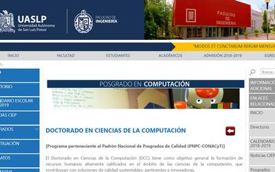 Doctorado En Ciencias De La Computacion De La Facultad De